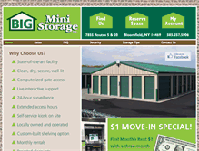 Tablet Screenshot of bigministorageinc.com